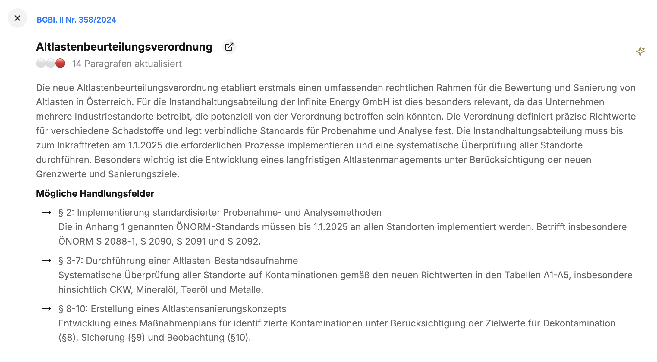 handlungsempfehlung
